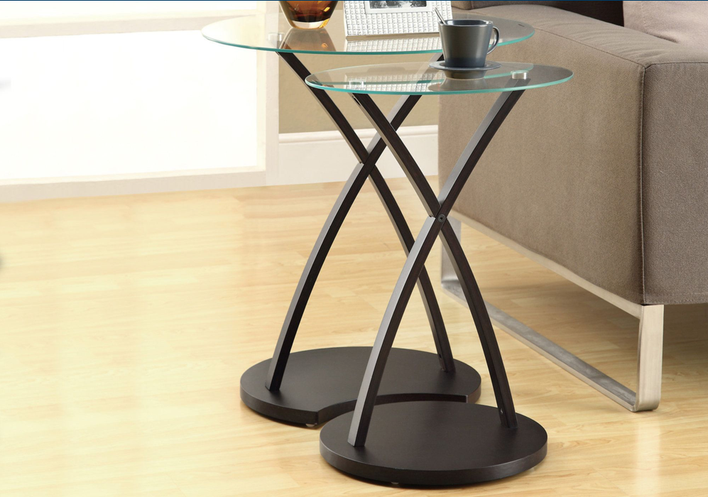 TABLES GIGOGNES - ENS. 2PCS / CAPPUCCINO BENTWOOD ITEM: I 3013