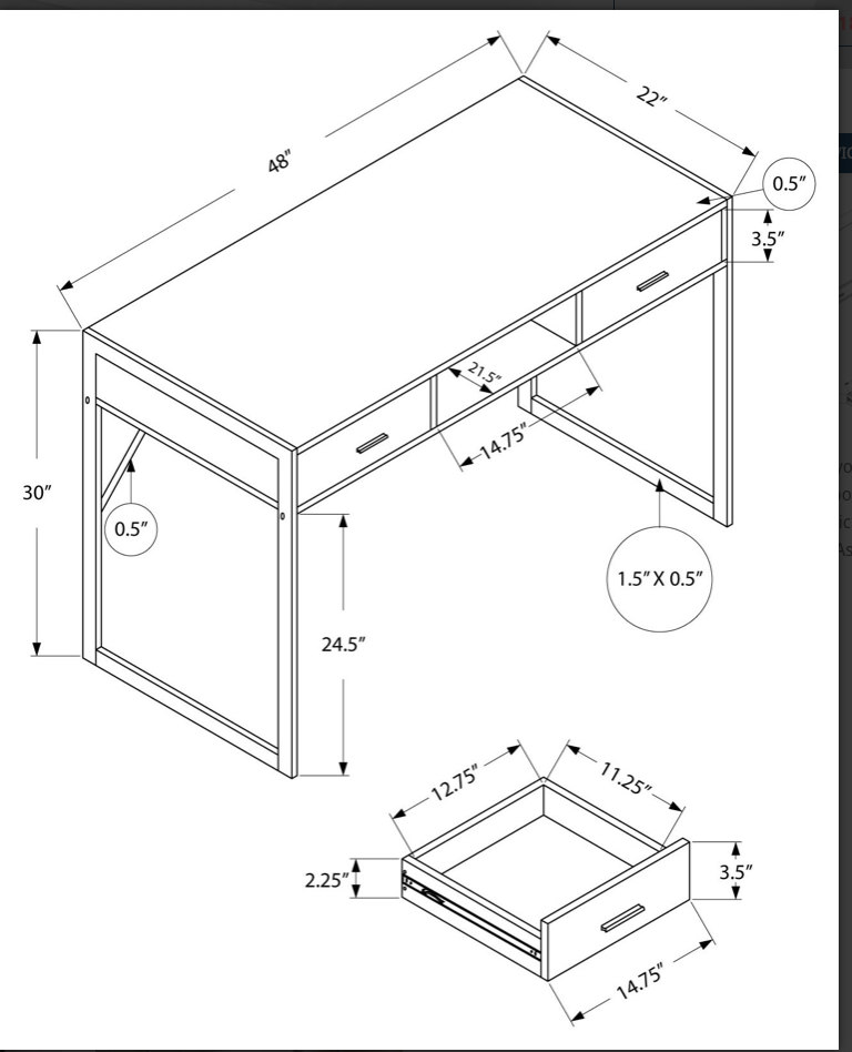 Bureau ordinateur office desk