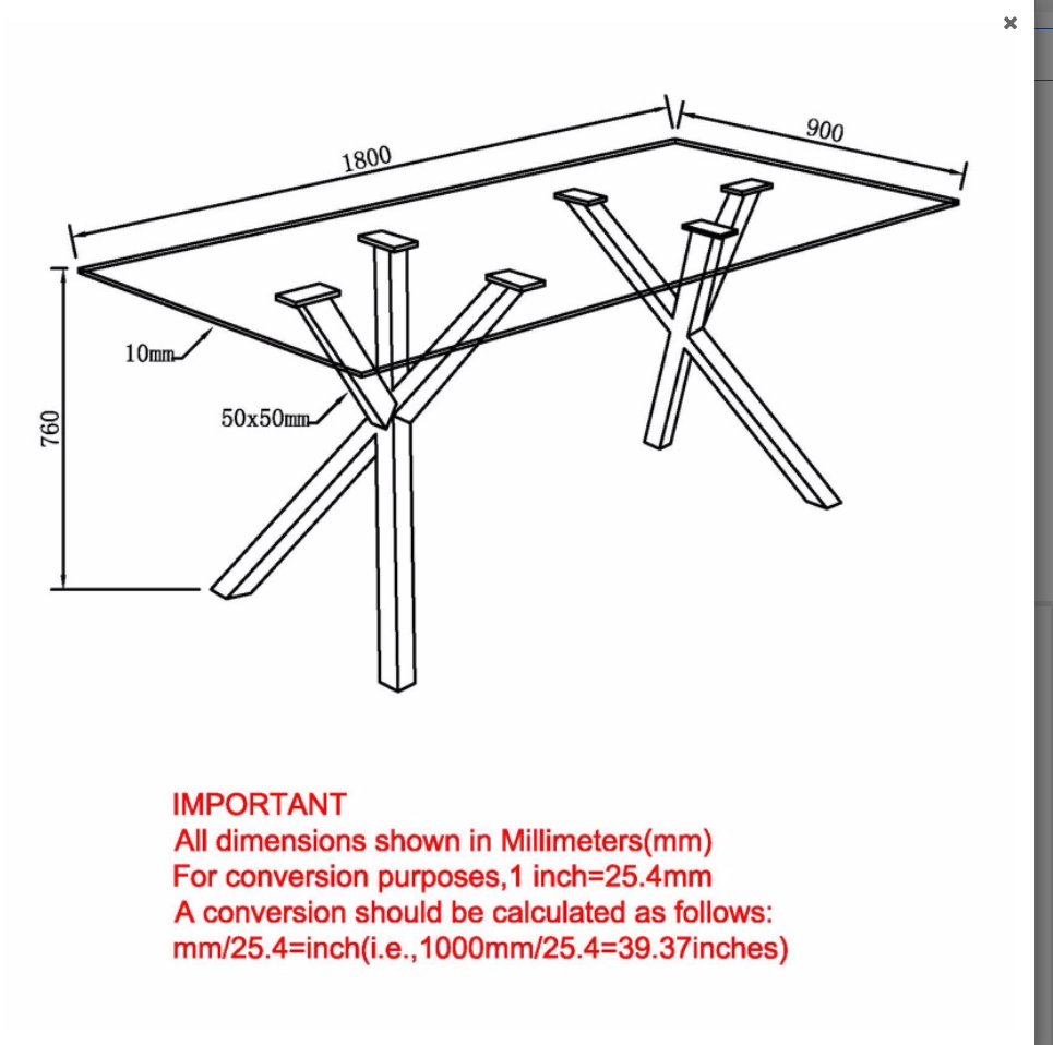TABLE À MANGER SALLE A DINER DINING SET