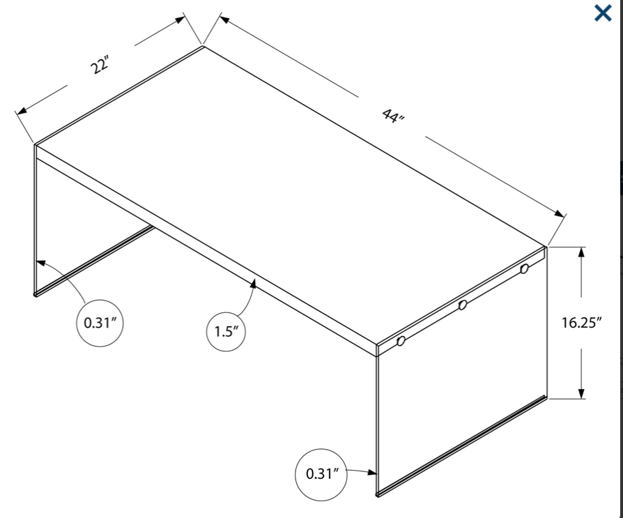 TABLE DE SALON/ COFFEE TABLE