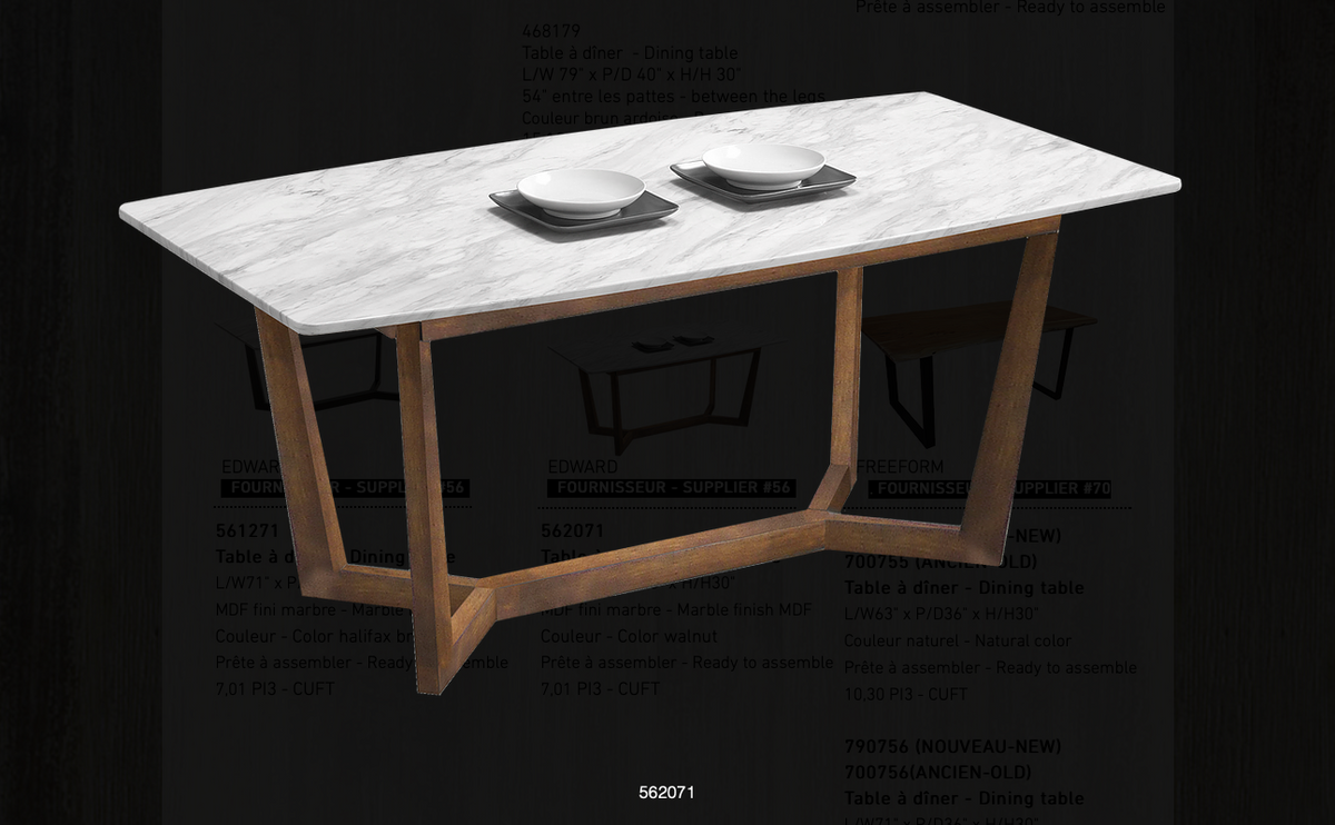 TABLE À DINER