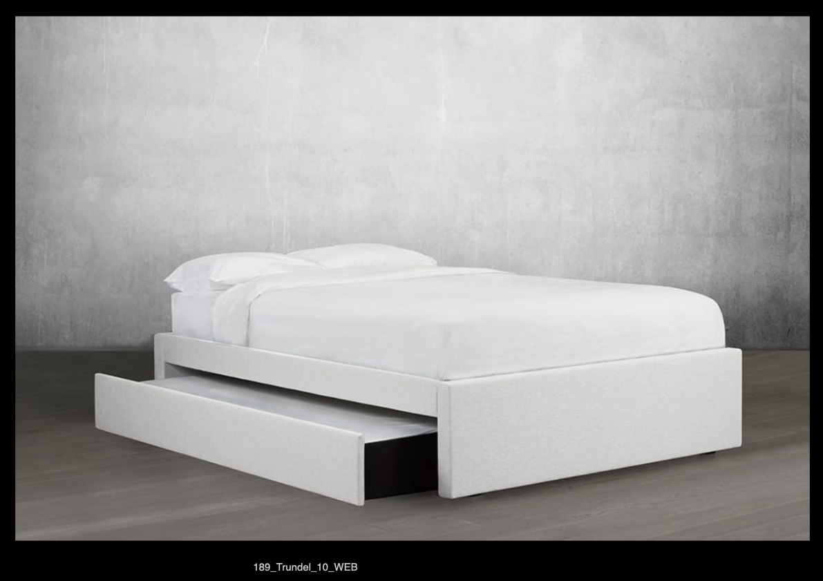 lit platform avec lit gigogne/platform bed with trundle