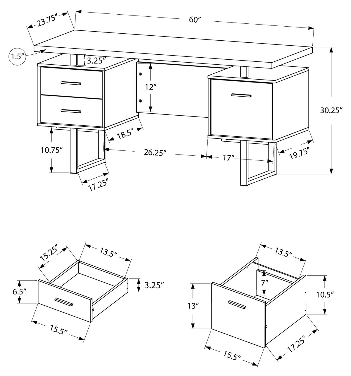 BUREAU D ORDINATEUR OFFICE DESK