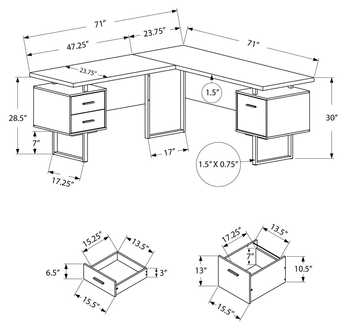 BUREAU D ORDINATEUR OFFICE DESK