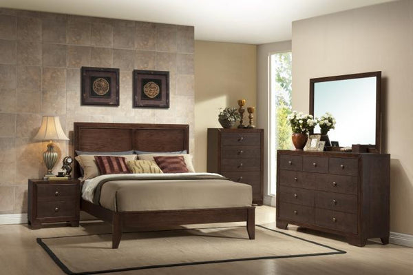 Complete 8pcs Queen/ King Bedroom Set w/ a 5 Drawer Chest