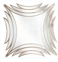 Web Mirror With Wood Trimming