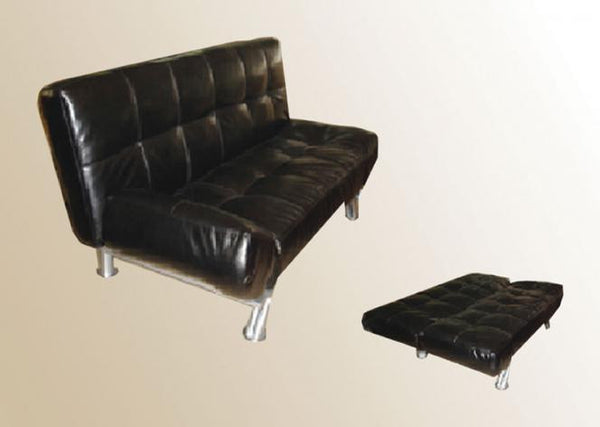 PVC Klick Klack Sofa Bed Available in Black.