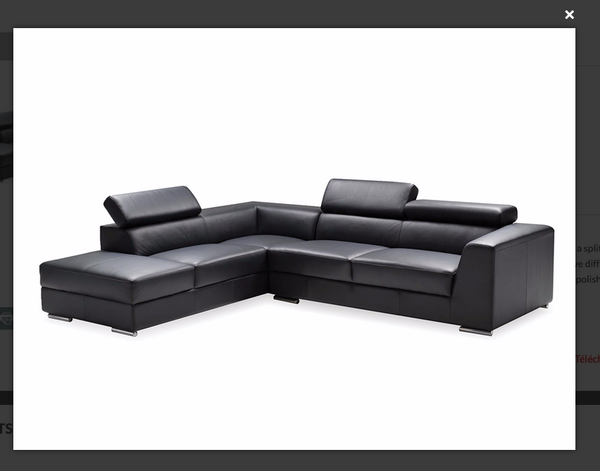 Sectionnel en cuir leather sectional