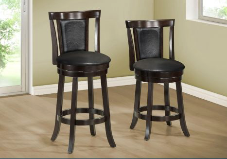 TABOURET DE BAR -  / 43"H / PIVOTANT / CAPPUCCINO  SKU I 1287