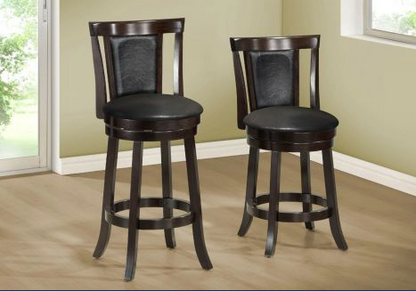 TABOURET DE BAR -  / 43"H / PIVOTANT / CAPPUCCINO  SKU I 1287