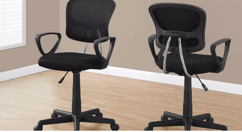 CHAISE DE BUREAU - MECHE NOIR JUVENILE / MULTI-POSITION