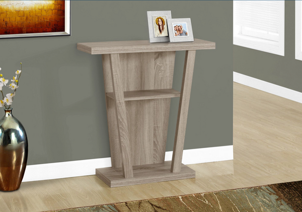 TABLE D'APPOINT - 32"L / CONSOLE D'ENTREE TAUPE FONCE SKU# I 2453