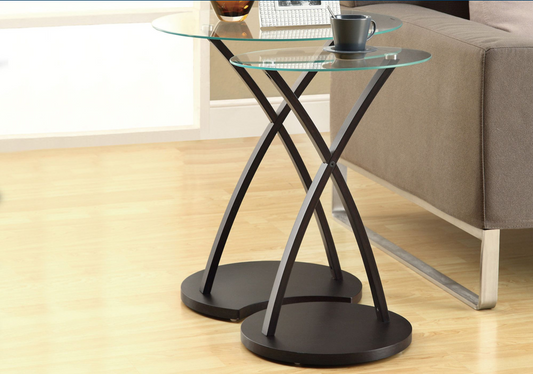 TABLES GIGOGNES - ENS. 2PCS / CAPPUCCINO BENTWOOD ITEM: I 3013