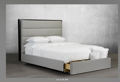 Lit queen avec tiroirs