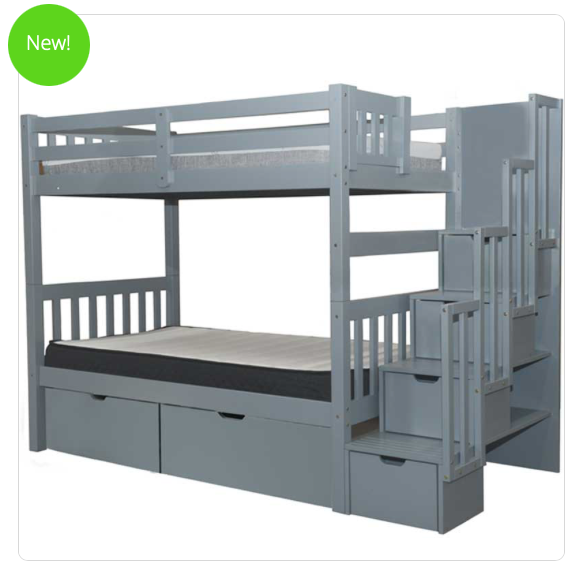 LIT SUPERPOSE SIMPLE/SIMPLE TWIN/TWIN BUNK BED