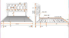 LIT KING BED