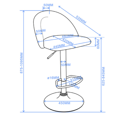 TABOURET/BARSTOLL