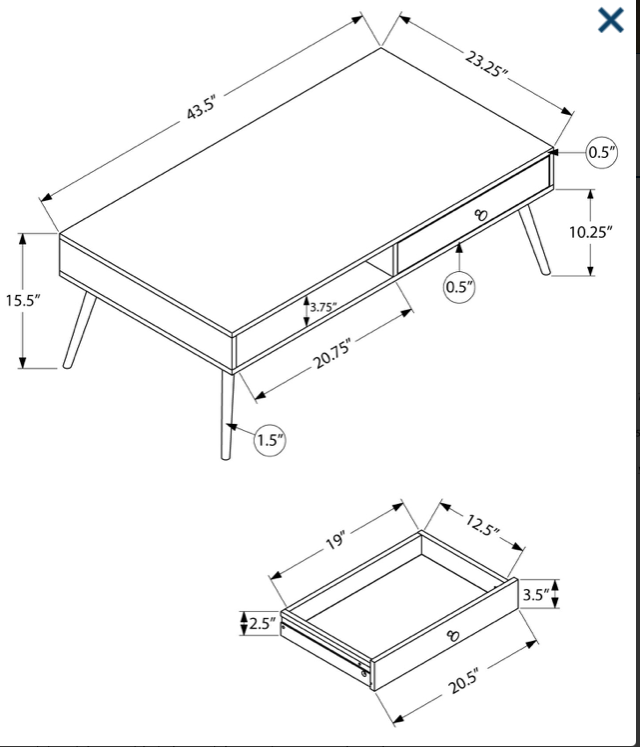 TABLE DE SALON COFFEE TABLE