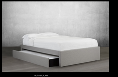 lit platform avec lit gigogne/platform bed with trundle