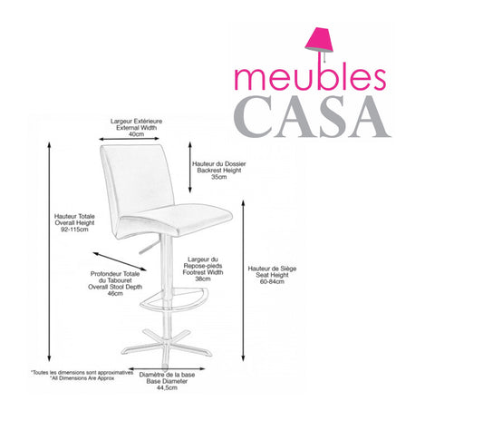 Tabouret SHOWTIME  Pied Étoile