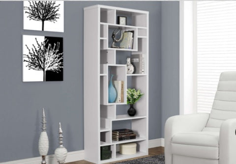 I 7071 ETAGERE 72"H/BLANCHE