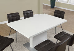 HIGH GLOSSY WHITE 35"X 60" DINING TABLE TABLE A DINER 35"X 60" BLANC LUSTRE
