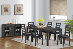 CHARCOAL GREY 38"X 60"X 78" VENEER TOP DINING TABLE TABLE A DINER 38"X 60"X 78 PLAQUE GRIS FONCE