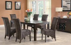 DARK ESPRESSO 40"X 60"X 78" VENEER TOP DINING TABLE TABLE A DINER 40"X 60"X 78" PLAQUEE EXPRESSO FONCE