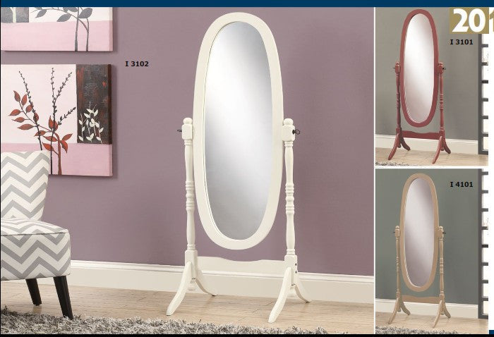 WALNUT OVAL HORSE MIRROR OVAL MIRROR ON MAHOGANY FOOT
