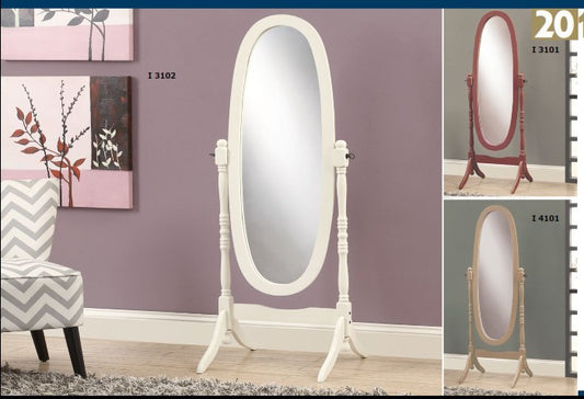 WALNUT OVAL HORSE MIRROR OVAL MIRROR ON MAHOGANY FOOT
