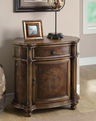 LIGHT BROWN TRADITIONAL ONE DRAWER BOMBAY CABINET CABINET BOMBAY TRADITIONNEL 1 TIROIR BRUN PALE