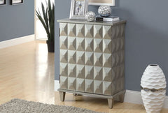 BRUSHED SILVER CONTEMPORARY BOMBAY CHEST COMMODE BOMBAY CONTEMPORAINE ARGENT BROSSE