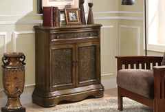 BROWN ENGRAVED VENEER TRADITIONAL BOMBAY CHEST COMMODE BOMBAY TRADITIONNEL A GRAVURE PLAQUE BRUN