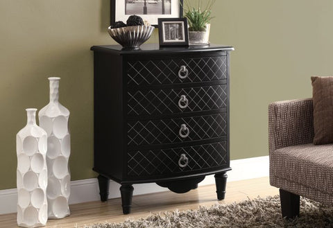 BLACK DIAMOND VENEER CONTEMPORARY BOMBAY CHEST COMMODE BOMBAY CONTEMPORAINE PLAQUE NOIR DIAMANT