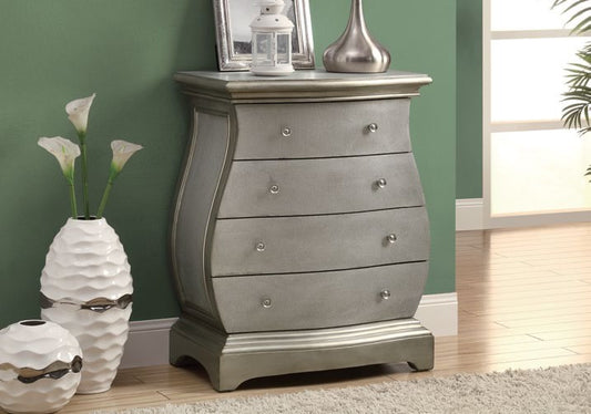 BRUSHED GOLD VENEER CONTEMPORARY BOMBAY CHEST COMMODE BOMBAY CONTEMPORAINE PLAQUE OR BROSSE