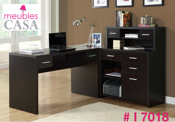 I 7018 COMPUTER DESK - CAPPUCCINO LEFT OR RIGHT FACING CORNER CASA MIA