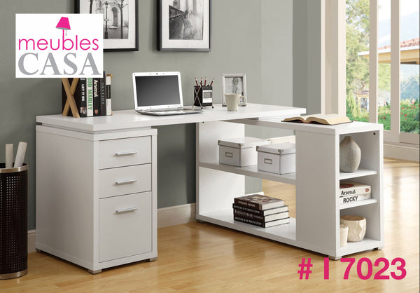 I 7023 BUREAU - BLANC EN COIN COTE DROIT OU GAUCHE CASA MIA