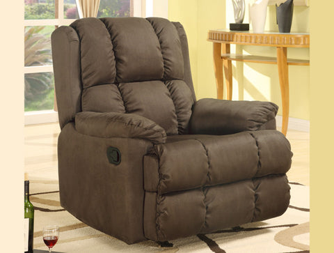 Lory Recliner Microfibre Chocolate Chair W34xD39xH38 19.0 MTL 171.00