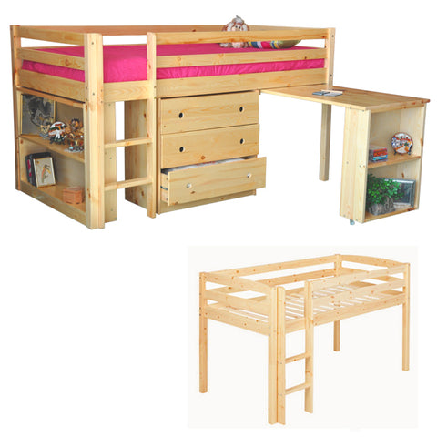 LOFT BED 4545B/C/BC GREEN