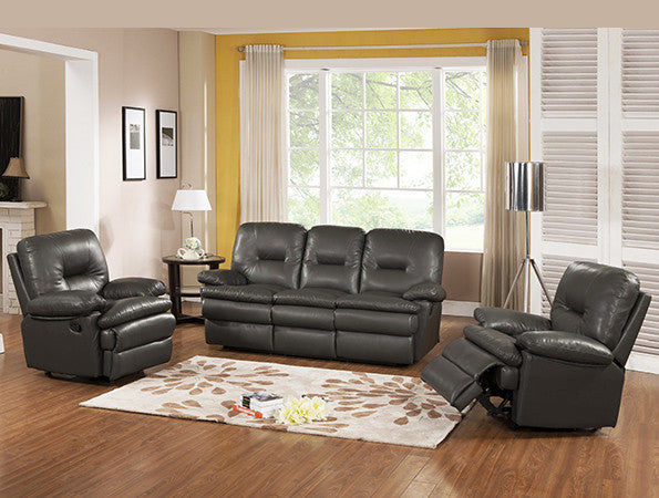 Rodin - Rodin motion sofa group in bonded leather match