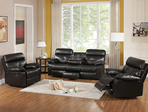 Roquette - Roquette motion sofa group in bonded leather match