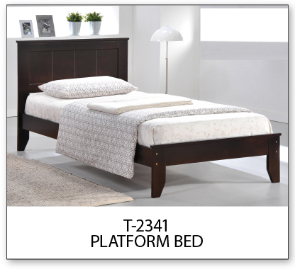 lit simple en bois
