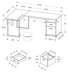 BUREAU - 80"L