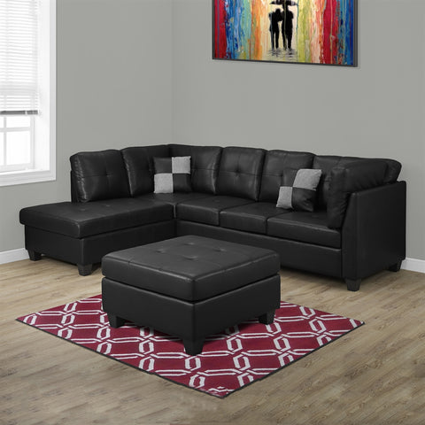 Sectionnel bonded leather