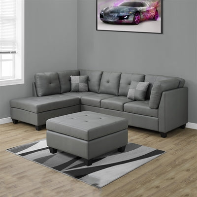 Sectionnel bonded leather